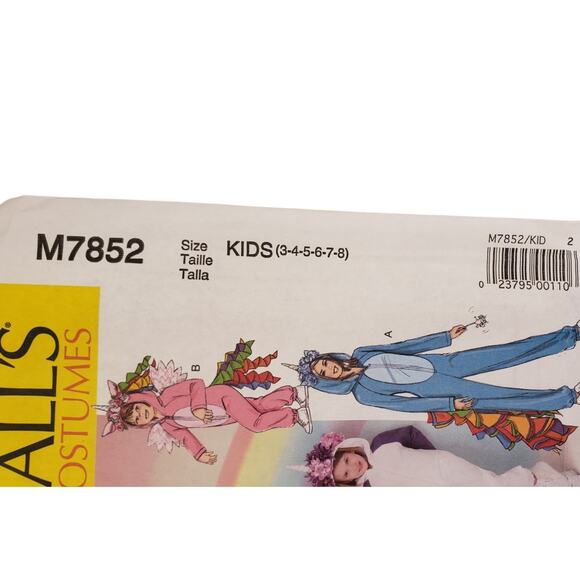 McCalls Unicorn Costume Halloween Costume Sewing Pattern UNCUT M7852 - Picture 2 of 6